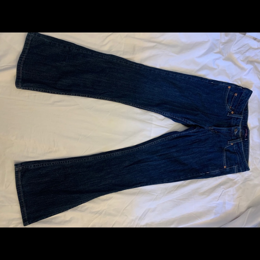 Levis low rise flare jeans